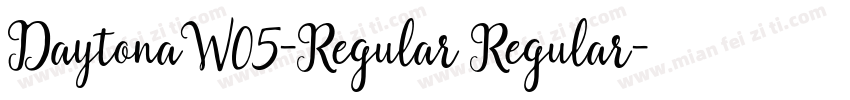 DaytonaW05-Regular Regular字体转换